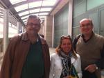 Ivan, Nadia (nossa guia) e Pe Renato após visita à Basílica de São Paulo.