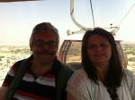 Ivan e Marisa descendo do Monte das Tentações.