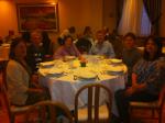 Jantar no hotel em Roma.