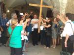 Grupo no final da Via Dolorosa.