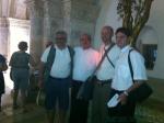 Ivan, Pe. Renato, Ariel e Pe. Rudinei no Cenáculo.