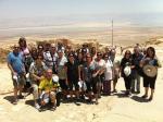 Nosso grupo na Fortaleza Masada.