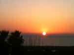 Por do Sol sobre o Mar Mediterraneo, privativo de nosso hotel...