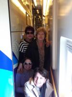 Nilsa, Marilena, Maria Helena e Sueli no Eurotunel.