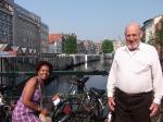 Rose e Waldir em passeio por Amsterdam.