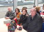Lirio, Cladis, Olga e Ary no passeio de barco pelo Rio Tamisa.