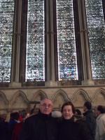 Ary e Olga na Catedral de York.
