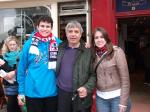 Iuri e Mariana com guia Antonio no final do passeio em Oxford.