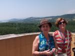 Tere e Carmen na Abadia de Melk.