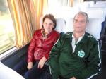 Rosa e Ubirajara a caminho de Porto Alegre.