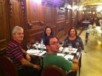 Daniel, Valmor, Mari e Ivana no Café Nova York, em Budapeste.