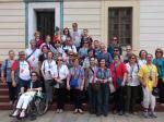Grupo em passeio por Praga.