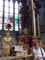 Wanda na catedral de Praga.
