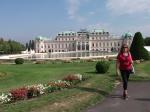 Shirlei no Palácio Belvedere, em Viena