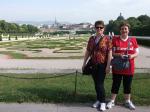 Janice e Julia no Palácio Belvedere, em Viena