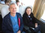 Valmor e Mari a caminho de Porto Alegre.