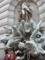 Jane em passeio por Viena.