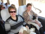 Julia e Janice a caminho de Porto Alegre.