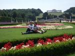 Bira e Rosa no Palácio de Schönbrunn.