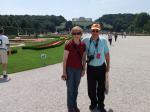 Lurdes e Ivo no Palácio de Schönbrunn.