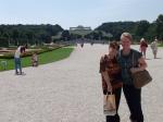 Dione e Carmen no Palácio de Schönbrunn.