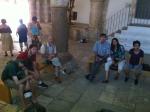 Grupo visitando o Cenáculo, em Jerusalém.