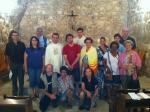 Grupo na Missa em Betânea, na casa de Lázaro, Marta e Maria.