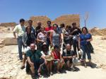 Grupo na fortaleza de Masada.