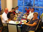 Jantar do grupo no Hotel em Nazareth.