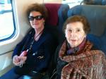 Célia e Lúcia a bordo do TGV com destino a Segóvia.