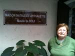 Rosita na Casa de Santa Bernardete, em Lourdes.