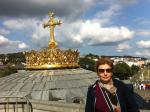 Lúcia no Santuário de N. Sra. de Lourdes.