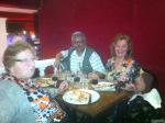 Grupo no primeiro jantar de Paris - Pizza!!!