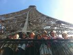 Grupo no segundo andar da Torre Eiffel... Deslumbranteee!!!