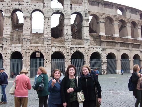 As três sorelle no Coliseu, em Roma.