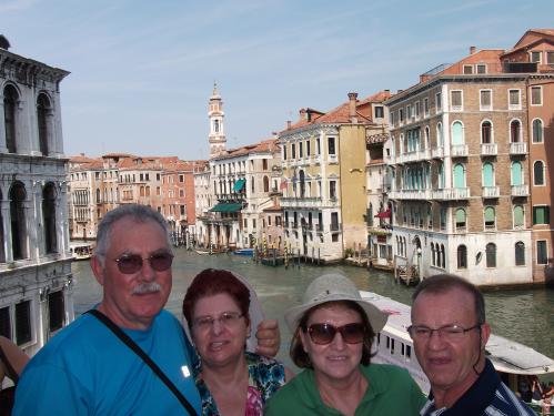 Nilo, Helena, Marines e Vasco em Veneza.