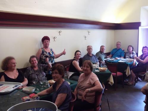 Grupo no almoço de Ferrara.