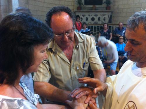 Na Renovação dos Matrimônios em Caná da Galileia.