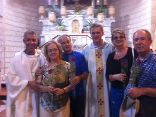Na Renovação dos Matrimônios em Caná da Galileia.