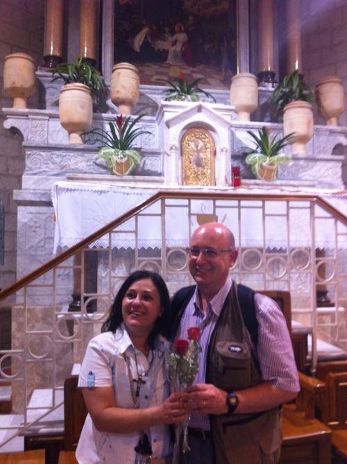 Na Renovação dos Matrimônios em Caná da Galileia.