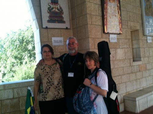 Na Basílica da Anunciação em Nazareth.