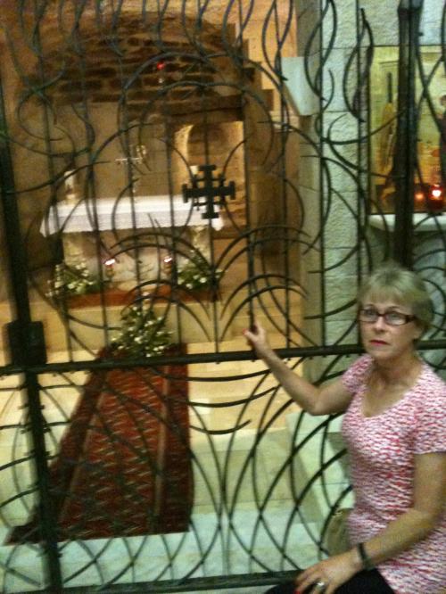 Na Basílica da Anunciação em Nazareth.