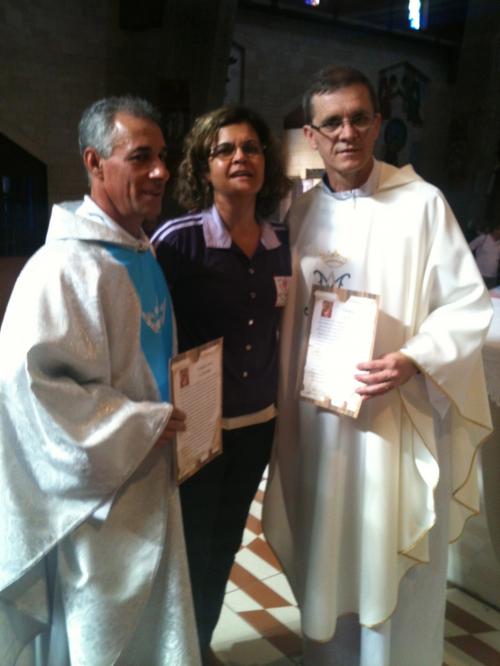 Na Basílica da Anunciação em Nazareth.