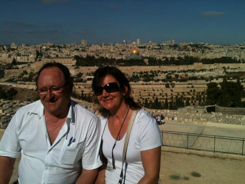 Vista de Jerusalém desde o Monte das Oliveiras.