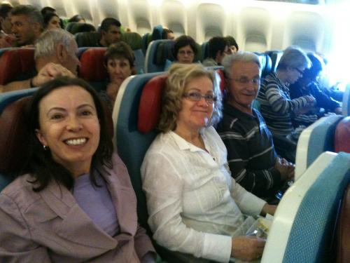 Voando para Istambul.