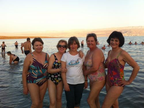 Brincando no Mar Morto!
