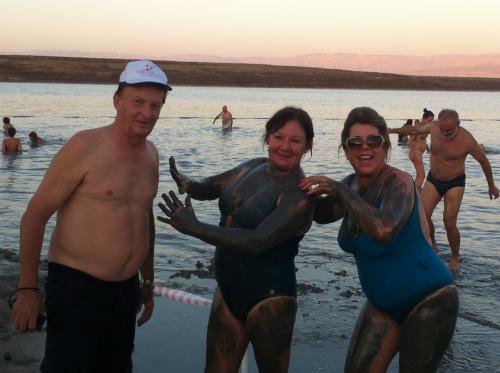 Brincando no Mar Morto!