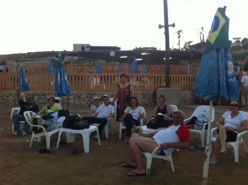 Brincando no Mar Morto!
