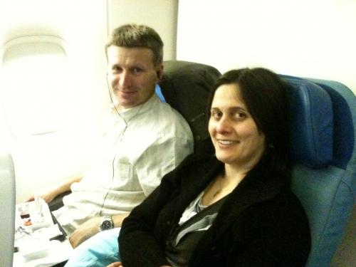 Voando para Istambul.