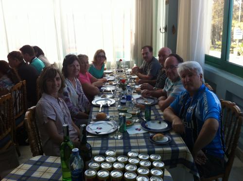 Almoço onde eram os escritórios do Palácio do Rei Faruk.